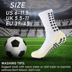 6 Pairs Professional Silicone Non-slip Football Socks Men Women Breathable Outdoor Sports Soccer Grip Socks