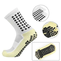 6 Pairs Professional Silicone Non-slip Football Socks Men Women Breathable Outdoor Sports Soccer Grip Socks