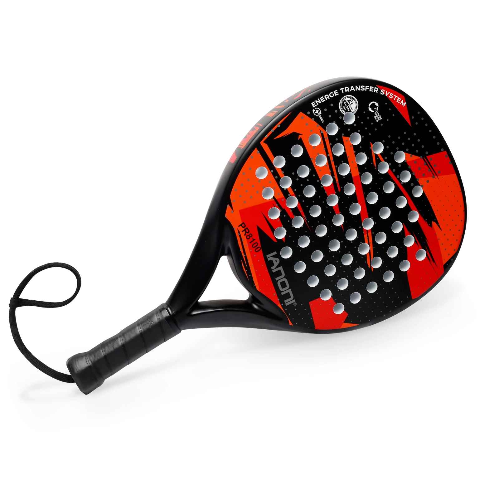 IANONI Padel Racket Carbon Fiber Surface with EVA Memory Flex Foam Core Padel Tennis Racquets Lightweight